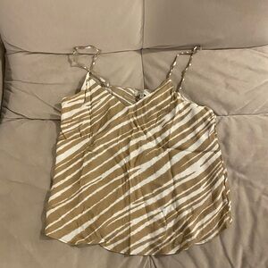 Animal print cropped tank top